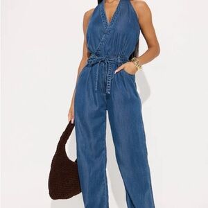 Fashion Nova Denim Jumpsuit